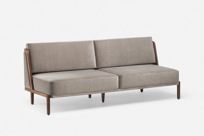 Throne Sofa with Upholstery by De La Espada