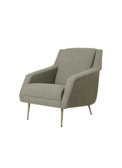 CDC.1 Lounge Chair, Fully Upholstered, Conic Base by Gubi