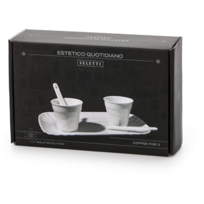 Estetico Quotidiano Coffee Set 2 Cups + 1 Tray by Seletti - Additional Image - 3