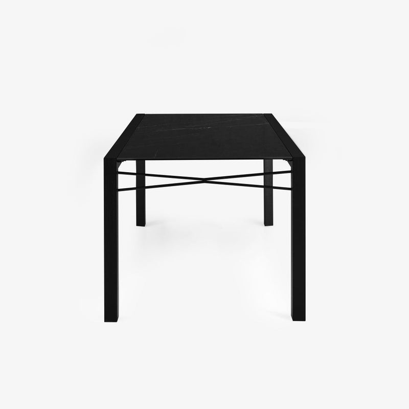 Extensia Dining Table Top Base In Black Stained Ash by Ligne Roset - Additional Image - 2