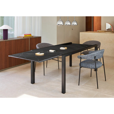 Extensia Dining Table Top Base In Black Stained Ash by Ligne Roset - Additional Image - 7