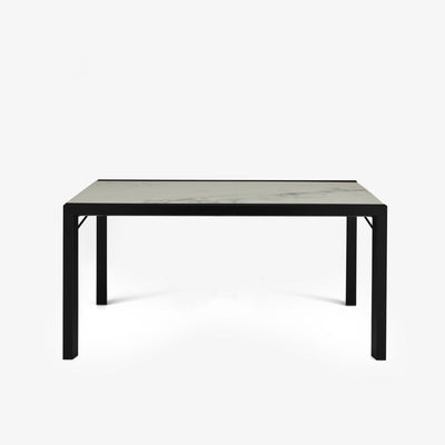 Extensia Dining Table Top In White Marble-Effect Ceramic Stoneware by Ligne Roset