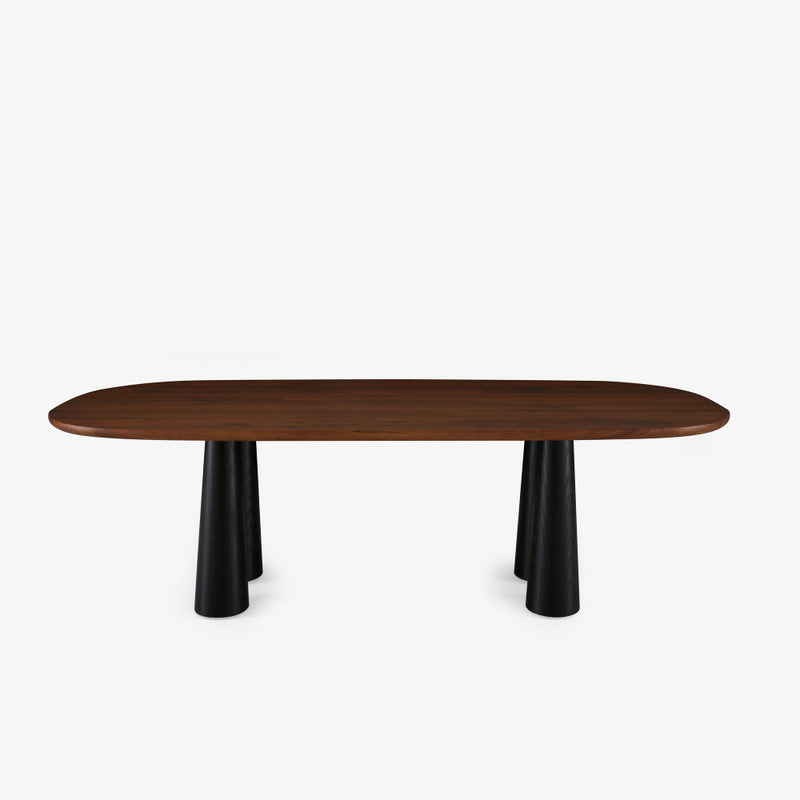 Hashira Dining Table In Black Stained Ash by Ligne Roset - Additional Image - 1