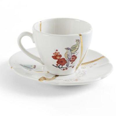 Kintsugi Coffee Cup with Saucer by Seletti - Additional Image - 3