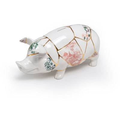 Kintsugi Piggy Bank by Seletti