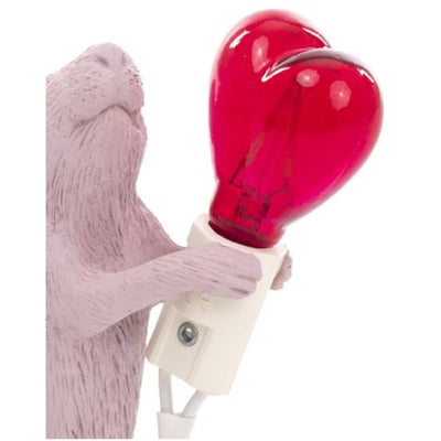 Light Heart Bulb Mouse Lamp Love by Seletti