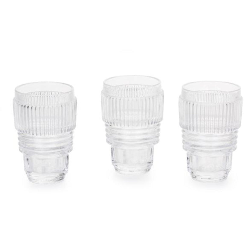 Machine Collection Drinking Glass Large (Set of 3) by Seletti