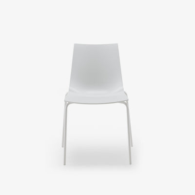 Paola Set Of 2 Chairs White White Lacquered Base by Ligne Roset