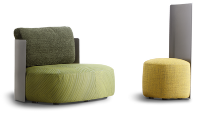 Pierre Shell Small Armchair by Flou