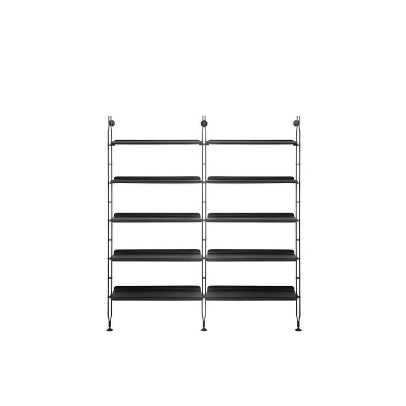 Adam Wood 10 Shelves Bookcase with 3 struts by Kartell