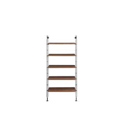 Adam Wood 5 Shelves Bookcase with 2 struts by Kartell - Additional Image 1