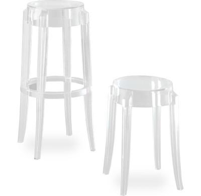 Charles Ghost Stool (Set of 2) by Kartell