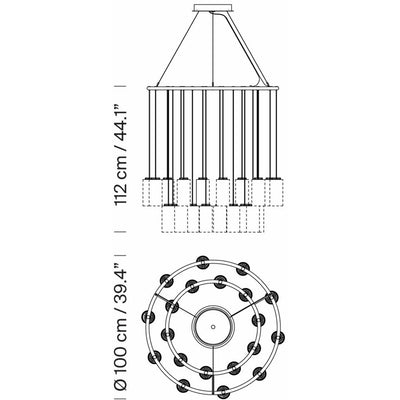 Cirio Chandelier Pendant Lamp by Santa & Cole - Additional Image - 2