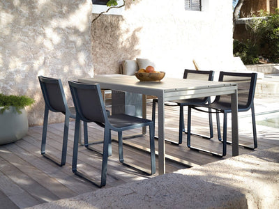 Flat Textil Outdoor Dining Chair by Gandiablasco