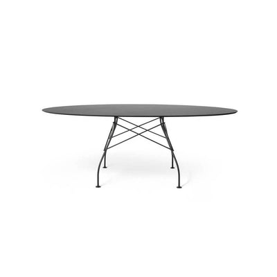 Glossy 75" Outdoor Oval Table by Kartell - Additional Image 2