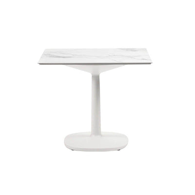 Multiplo 30" Square Table with Small Square Base by Kartell