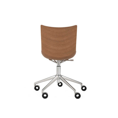 P/Wood Adjustable Height Desk Chair with Wheels by Kartell - Additional Image 10