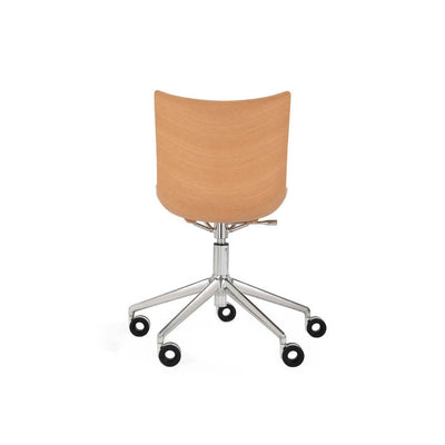 P/Wood Adjustable Height Desk Chair with Wheels by Kartell - Additional Image 9