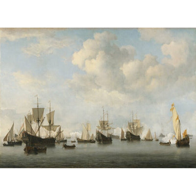 The Dutch fleet at Goere Painting by Santa & Cole