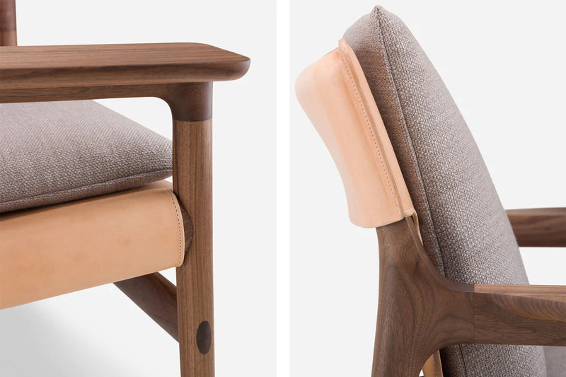 Sela Lounge Chair, Wide Arms by De La Espada