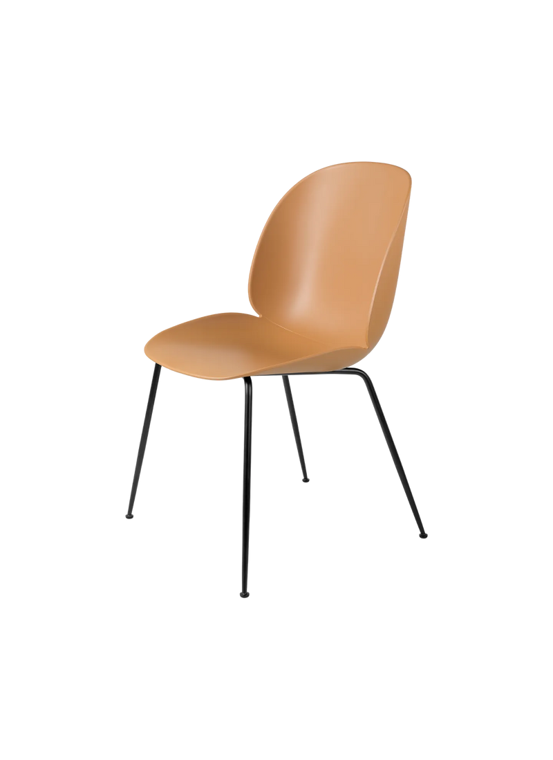 Beetle Dining Chair, Un-Upholstered, Conic Base by Gubi