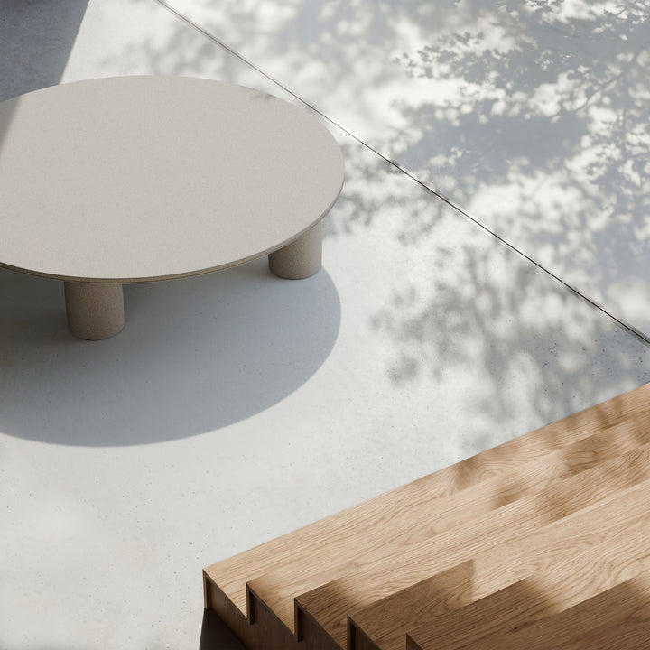 Il Colonnato Centre table Minera Stone 165 by Kettal