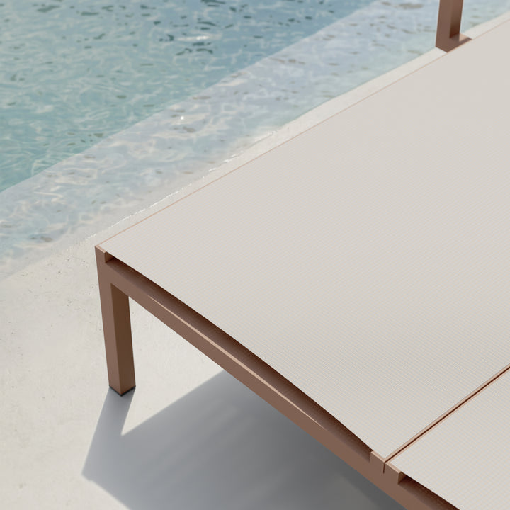 Landscape Double Via Deckchair with Arms by Kettal