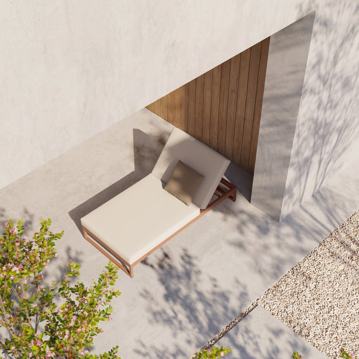 Landscape Via Deckchair with Sled Legs by Kettal