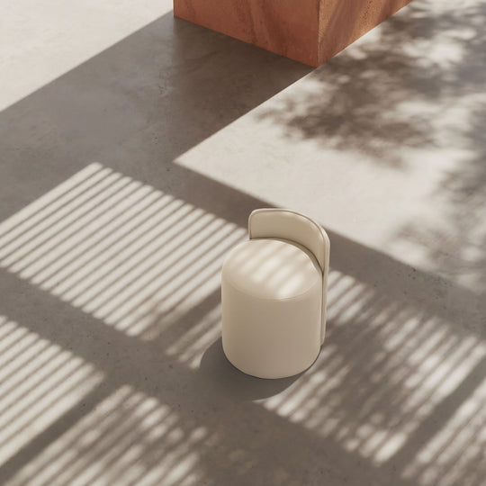 Roll Stool with Backrest by Kettal