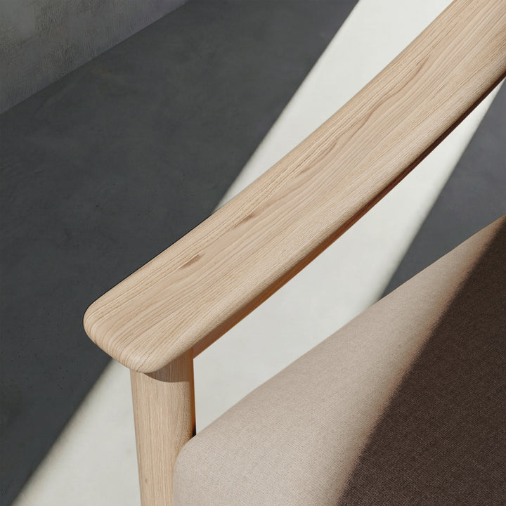 Loden Indoor Club Armchair Oak by Kettal