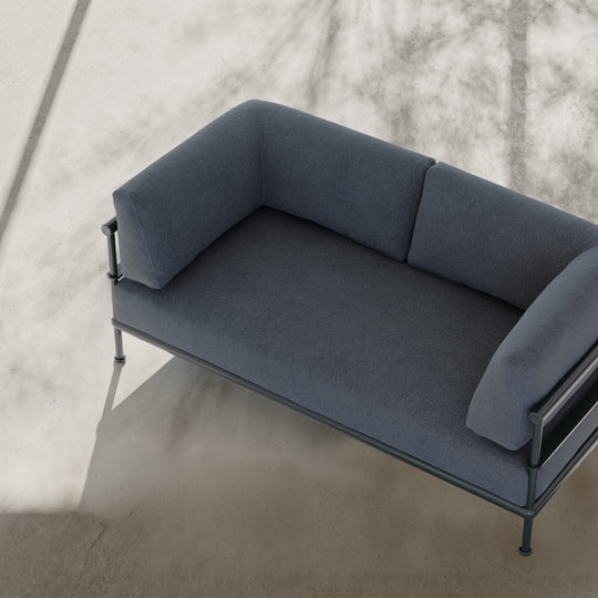 Alize 2-Seater sofa with corner cushion by Kettal