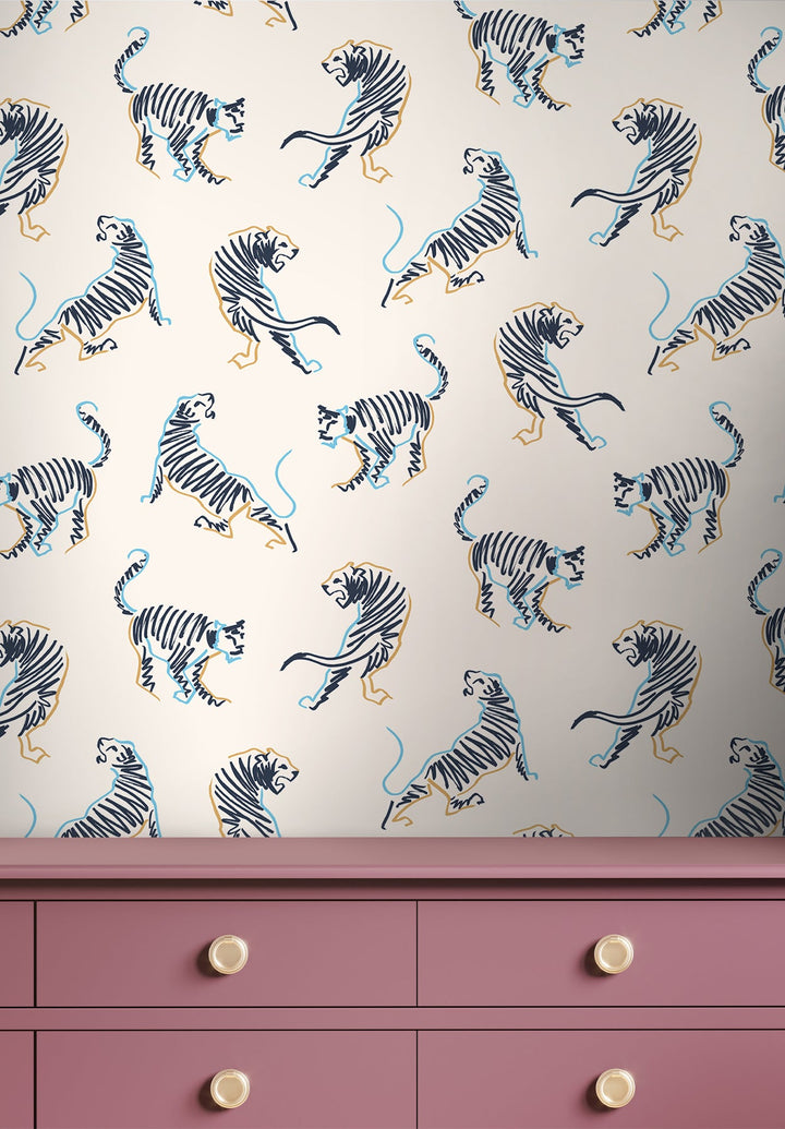 Mini Tigres Wallpaper by Isidore Leroy