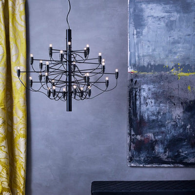 2097 Chandelier with LED bulbs by Flos