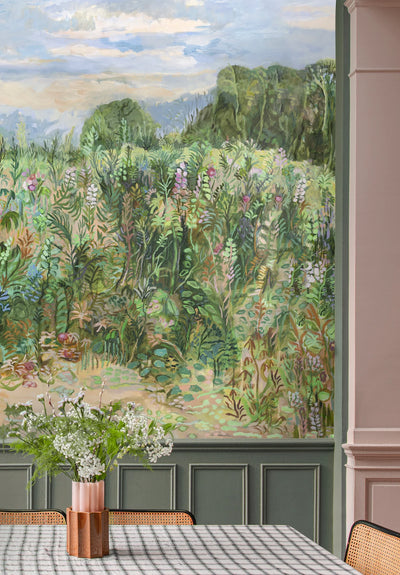 Roses Temieres Bespoke Wallpaper by Isidore Leroy