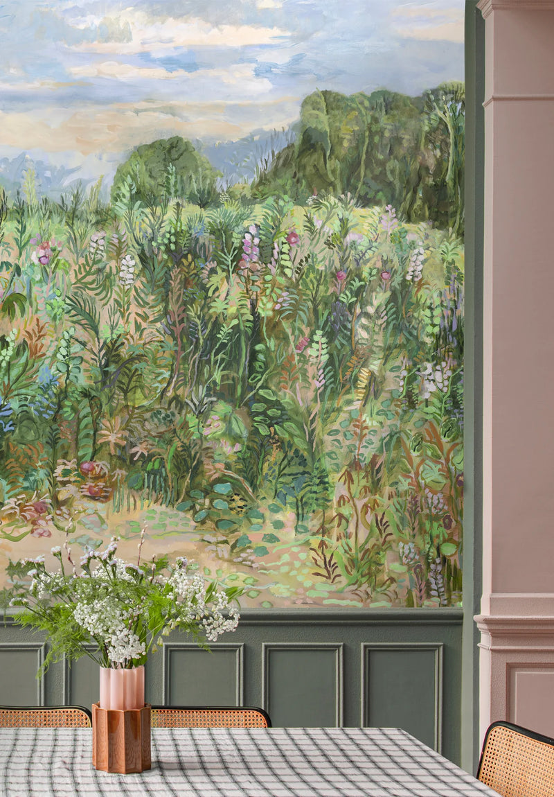 Roses Temieres Bespoke Wallpaper by Isidore Leroy