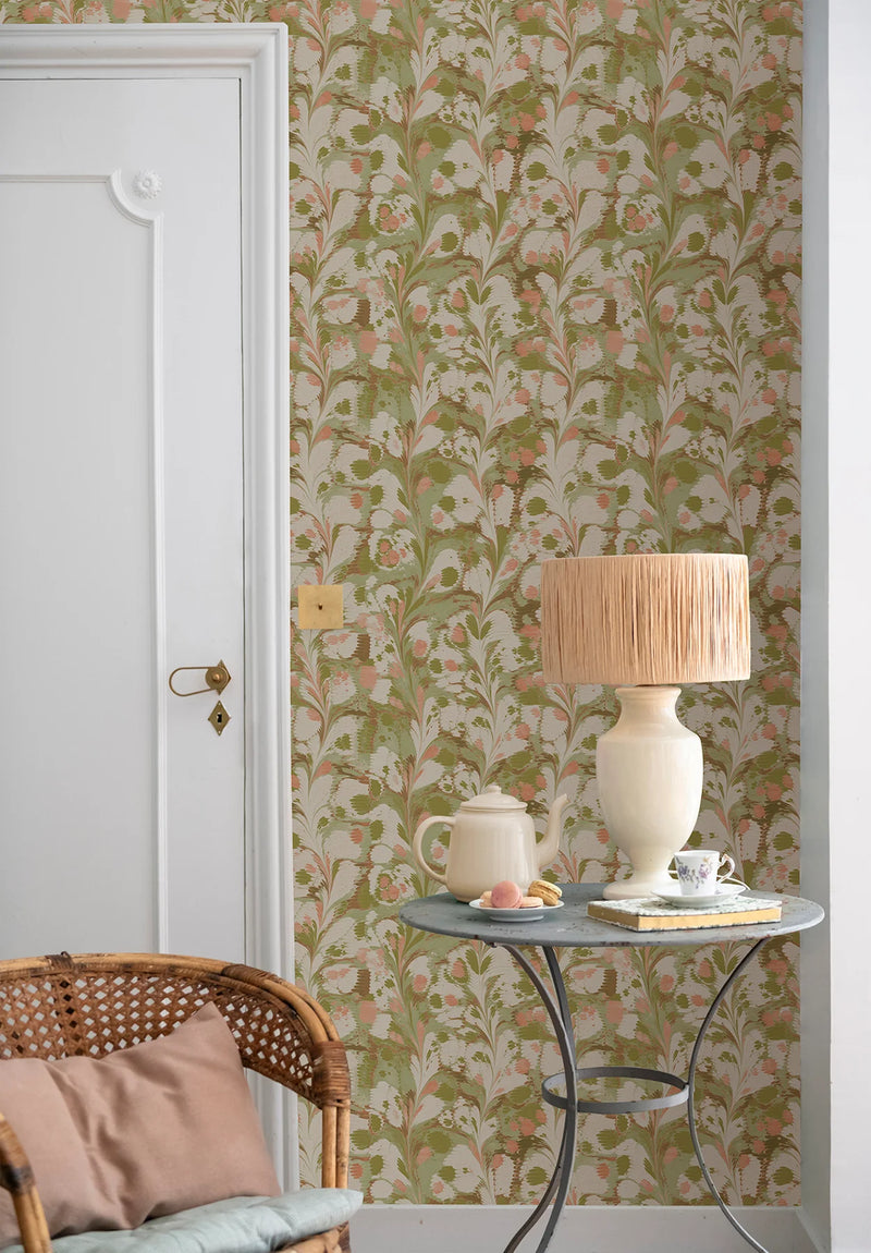 Marbre De Venise Panel Wallpaper by Isidore Leroy