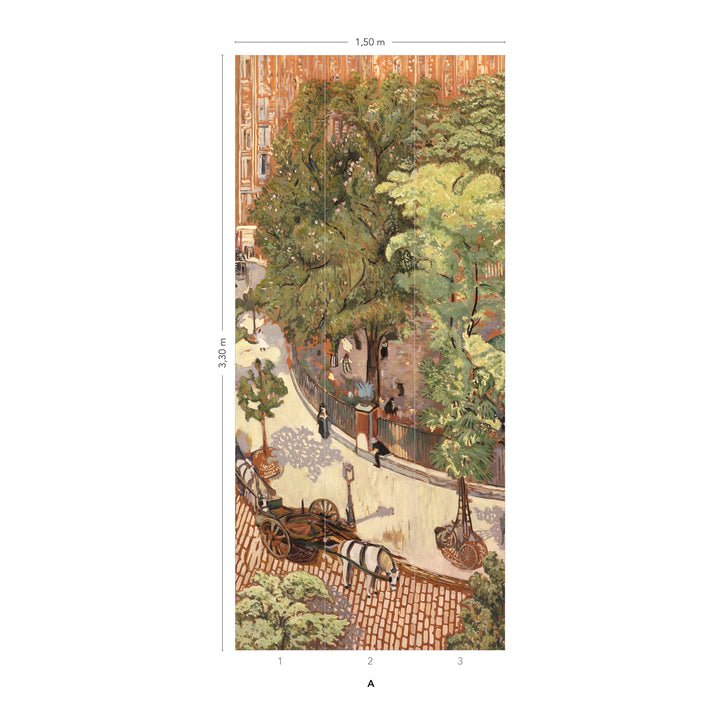 Place Vintimille Wallpaper by Isidore Leroy