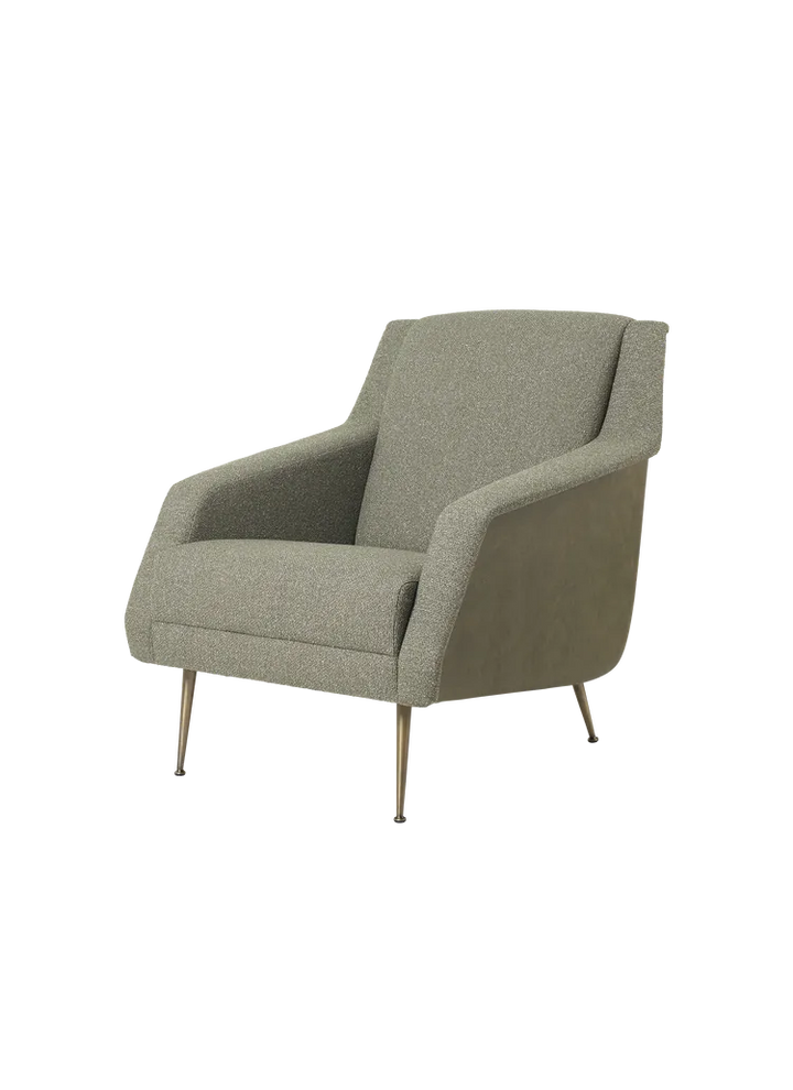CDC.1 Lounge Chair, Fully Upholstered, Conic Base by Gubi