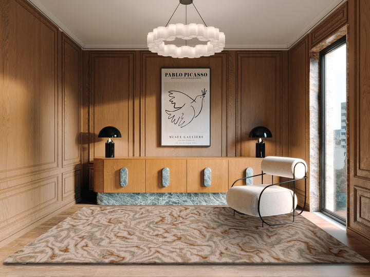 Arabesque Round Rug by Limited Edition
