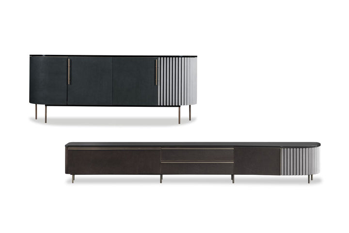 Plissé Bar Cabinet by Baxter