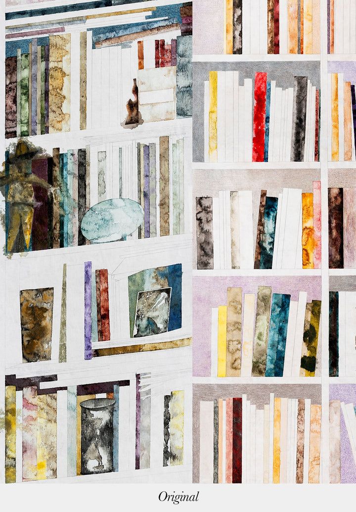 Bibliothèques XL Bespoke Wallpaper by Isidore Leroy