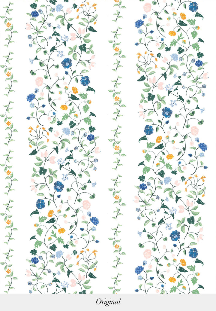 Sweet Blossom Rayure Wallpaper by Isidore Leroy