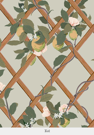 Treillis Panel Wallpaper by Isidore Leroy