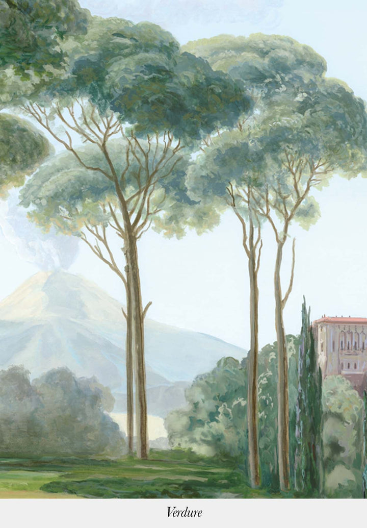 Vue de Naples Bespoke Wallpaper by Isidore Leroy