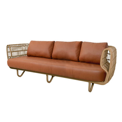 Nest Indoor 3-Seater Sofa Rattan, Natural by Cane-line