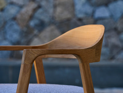 Nomad Armchair Teak by Tribu