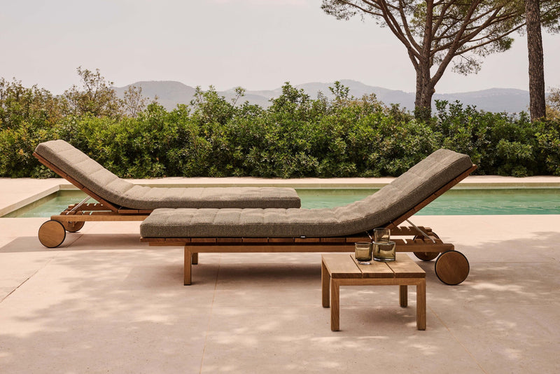 Kos Lounger Daybed Teak by Tribu