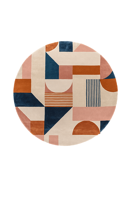 Retro Round Rug by Limited Edition