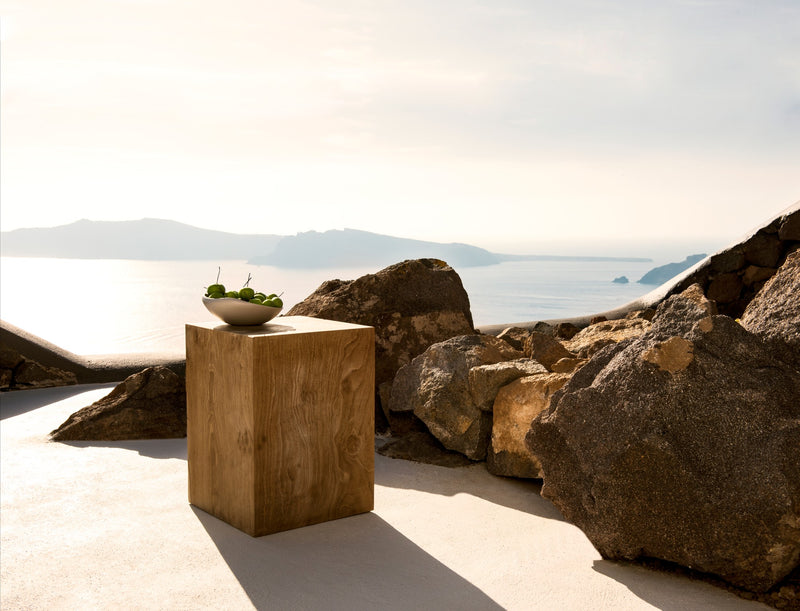 Roots Side Table Teak by Tribu