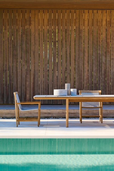 Amanu Dining Table Teak by Tribu